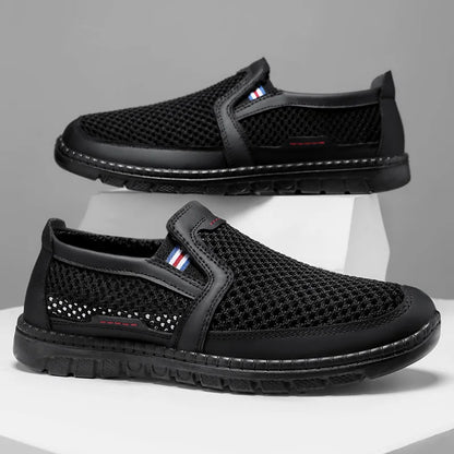 Zapatillas deportivas para hombre. Orificios de ventilación multifacéticos, que eliminan el olor sin cubrir los pies. Zapatillas deportivas informales. Zapatillas de diseño.