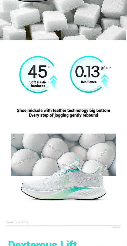 Xtep Light Wing 3 Running Shoes for Men 2025 Summer Fashion Cushion Shock Absorption Lightweight Advanced Sneakers 875219110034