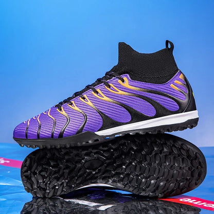 Herren-Fußballschuhe Sport FG/TF Outdoor-Fußballschuhe Training Jungen Wettkampf rutschfest mit langen Stollen Hallen-Futsal bequem