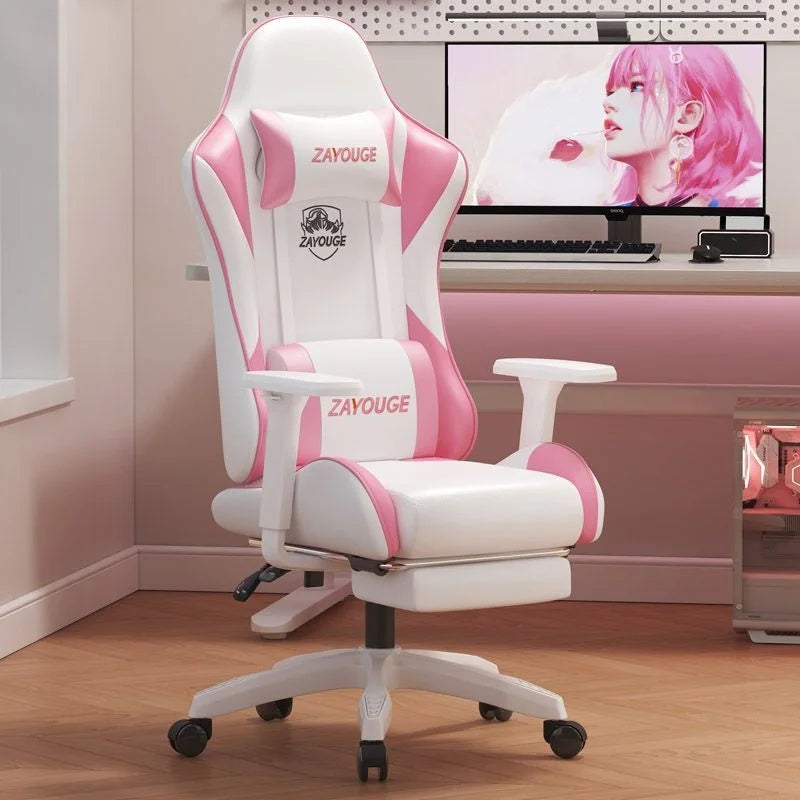AOLIVIYA Gaming Reclining Office Chair Home Computer Rotating Lifting Backrest Internet Cafe E Sports Game Seat With Footrest
