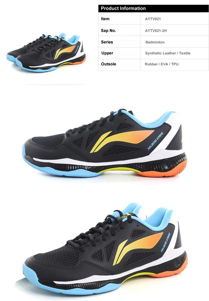 Li-Ning Unisex HALBERD STRIKE tollaslabda cipő, lélegző, kényelmes LiNing férfi és női edzőcipő AYTV021
