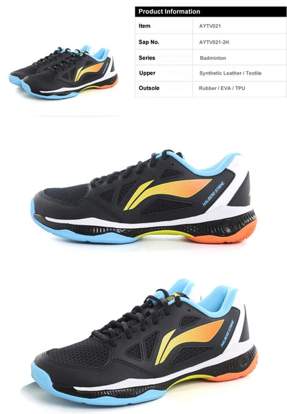 Li-Ning Unisex HALBERD STRIKE tollaslabda cipő, lélegző, kényelmes LiNing férfi és női edzőcipő AYTV021