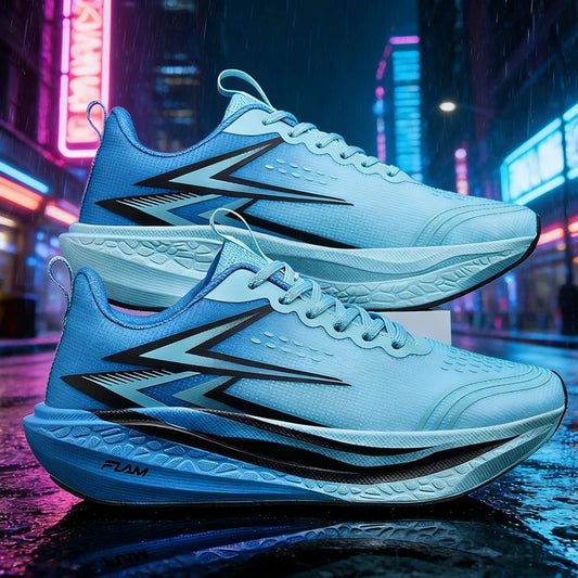 Sports Running Shoes Specialty Marathon Men Breathable Lightweight Carbon Board Women's Comfortable Athletic Nonskid Sneakers