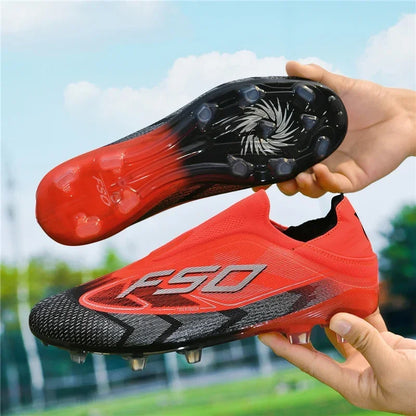 Nouvelles chaussures de football pour hommes, chaussures de football respirantes à haute cheville, ultralégères, antidérapantes, chaussures de sport de haute qualité, pour match en plein air