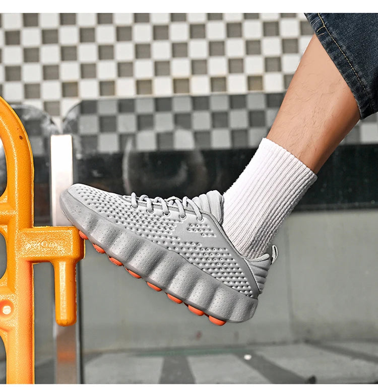 Comfortabele casual herensneakers met voetmassagetechnologie Ademende, lichtgewicht sportschoenen voor dames