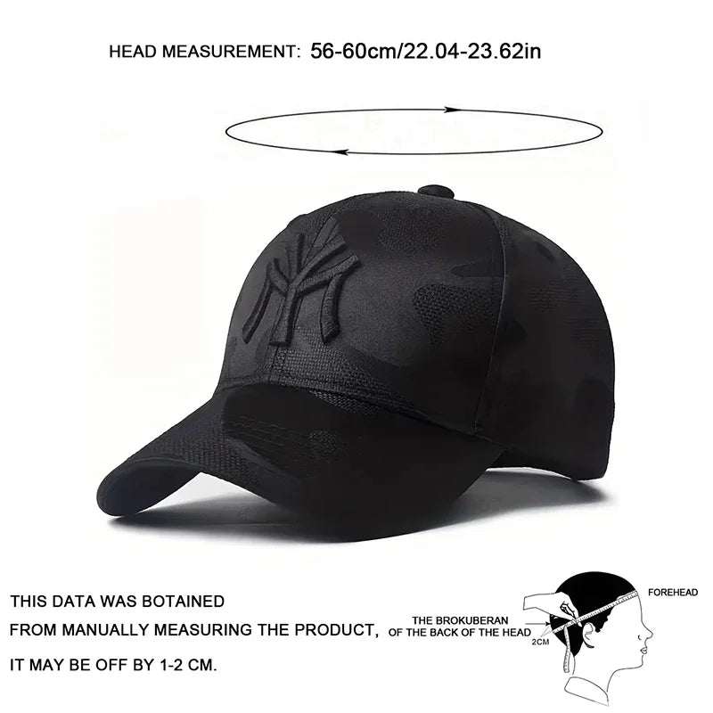 Unisex Letter Embroidery Camouflage Baseball Caps Spring and Autumn Outdoor Adjustable Casual Hats Sunscreen Hat Sports Golf Cap