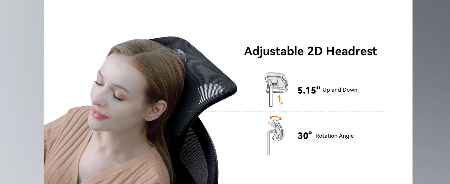 NEWTRAL MAGICH003 Ergonomic Office Chair, Auto-Following Backrest, Adaptive Lower Lumbar Support, Adjustable Headrest Seat Depth