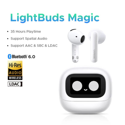 UGREEN ANC Semi-Open TWS Bluetooth 5.3 Earbuds – Adaptive Noise Cancelling LDAC Hi-Res Audio Wireless Earphones with Charging Case