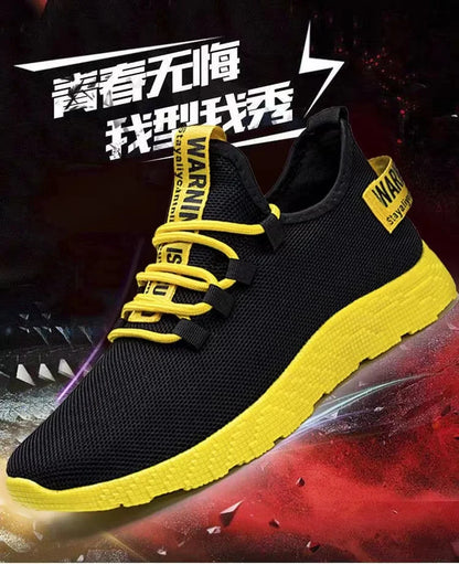 Male's sneakers casual lightweight mesh sports shoes summer men's outdoor soft sole Breathable comfort fashion tide running shoe
