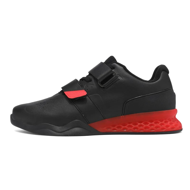 Weightlifting shoes, professional men and women powerlifting squat training shoes, hard sole gym shoes with stable heel, non-slip design