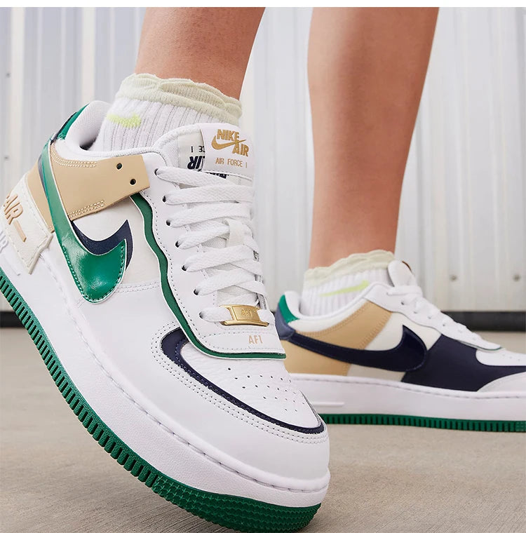 Nike originalni ženski športni copati AF1 Shadow z debelo podplatom, odporni na obrabo, za vsakdanjo rabo, DZ1847-102