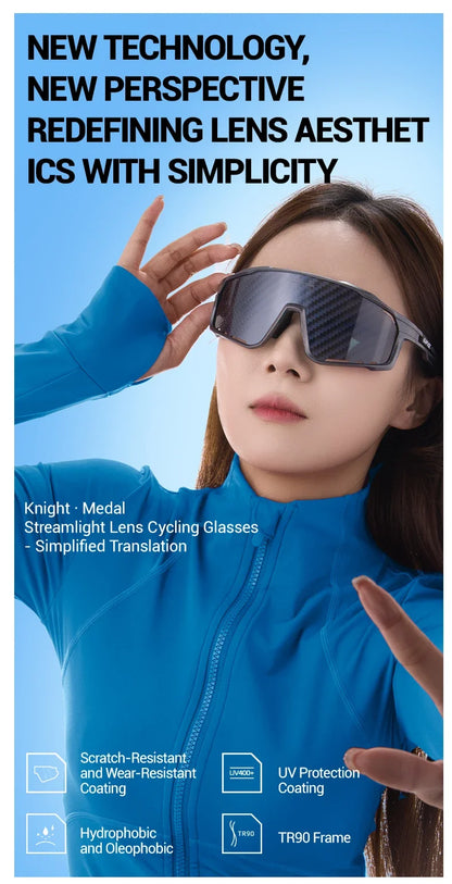 KAPVOE New Technology Nano Lenses Cycling Glasses Outdoor Sports Sunglasses Men Women Road Bike MTB Bicycle UV400 Hiking Goggles