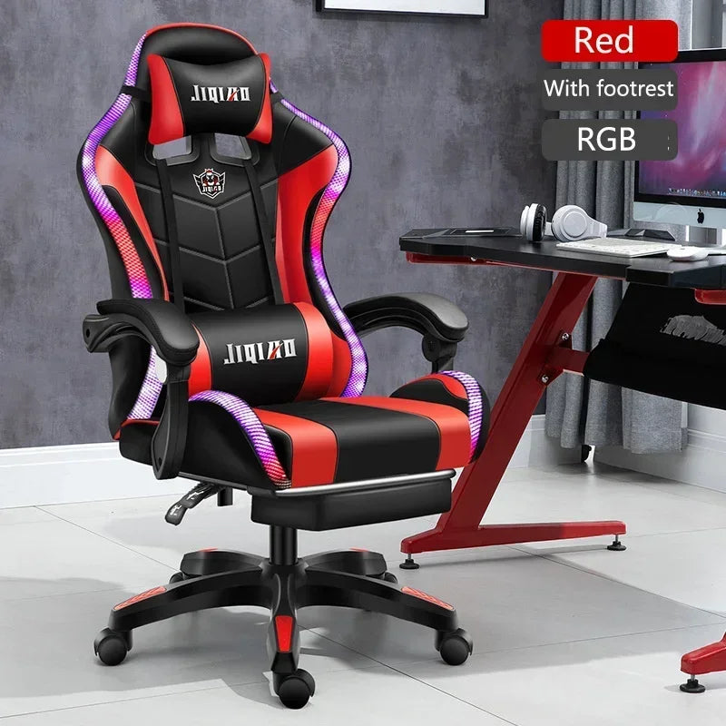 High quality gaming chair RGB light office chair gamer computer Ergonomic swivel chair Massage Recliner New gamer chairs