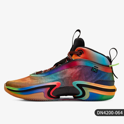 Nike Authentic Jordan Unisex Rainbow Mid-Top strapazierfähige Basketballschuhe DN4200-064