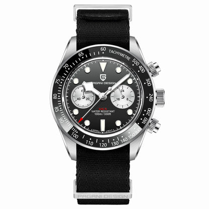PAGANI DESIGN New Panda Men's Watches Top Luxury Quartz Wristwatches Chronograph Watch Man 2026 Gift AR Sapphire Ceramic Bezel