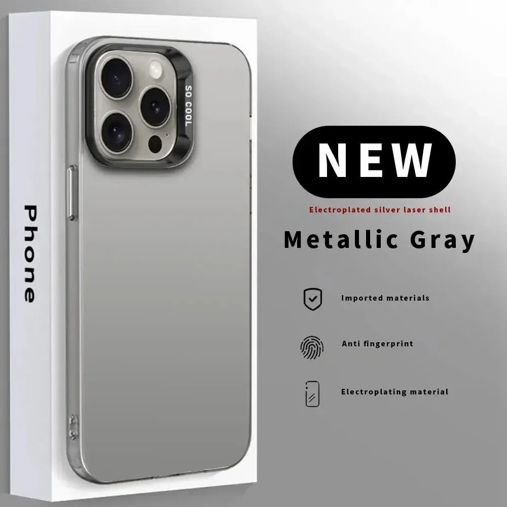 1pc Game F-Fortnite Phone Case IMD Color Silver Shell For iPhone 16, 15, 14, 13, 12, 11 Pro Max Plus