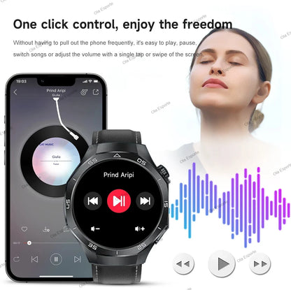 2025 GPS Smartwatch for Men  HD AMOLED Display, Bluetooth Calling, Heart Rate Monitor, GPS Motion Tracking & Waterproof Design