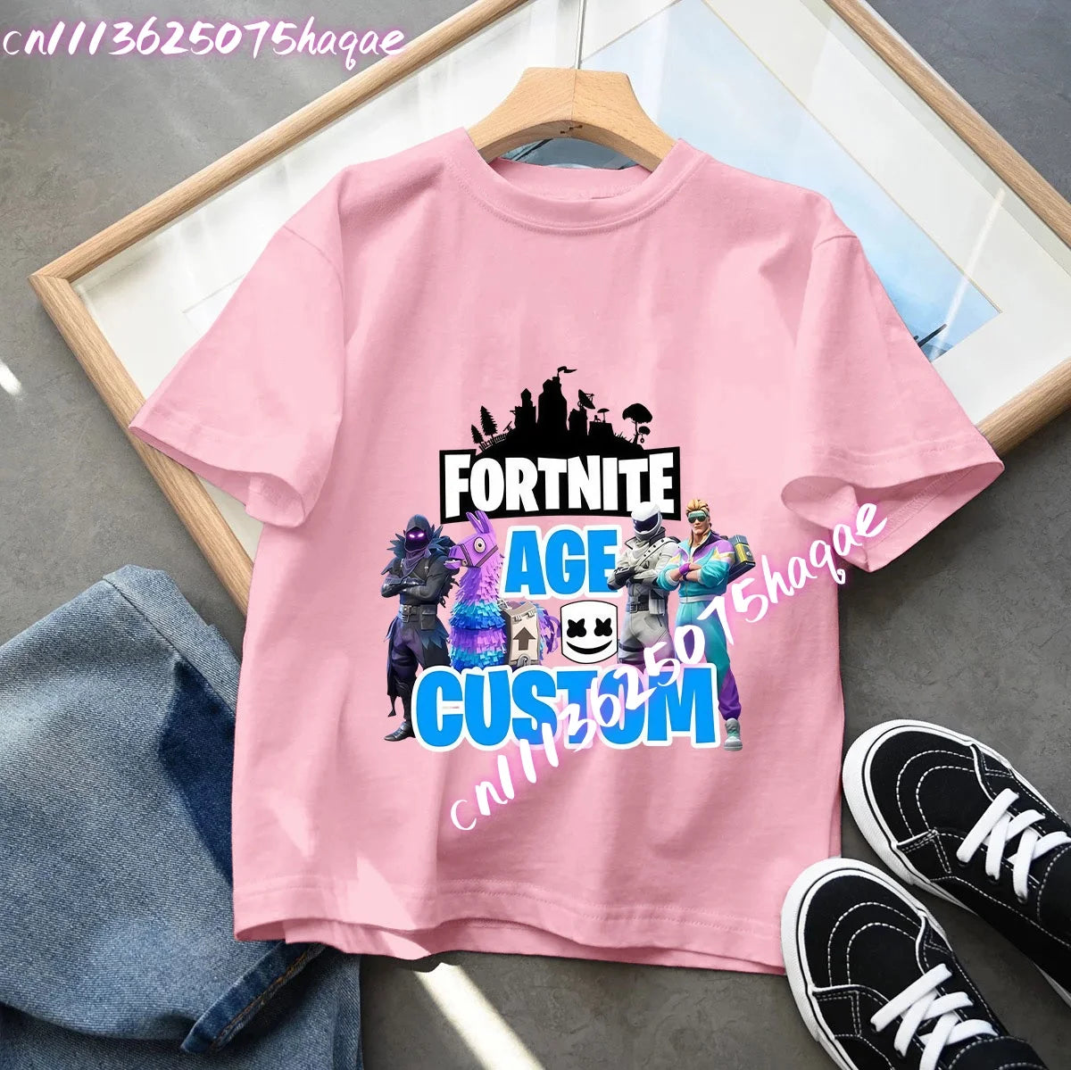 Fortnites Series Summer Child Clothing Hot Game Boys Girls T-Shirt Cartoon Print Kids Short Sleeve Tops Funny Birthday Gifts