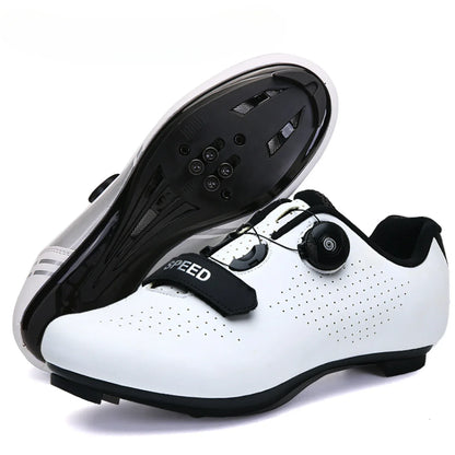 Professional New Sneakers Men Ultralight Double Buckle Cycling Shoes MTB Luminous Road Bike Shoes