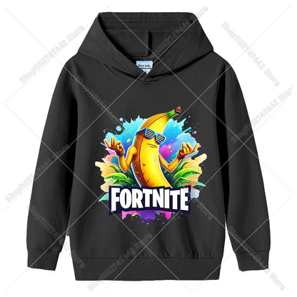 Fortnites Child Hoodies Autumn Hooded Sweatshirt for Boy Girl Thin Tracksuit Long Sleeve Pullover Tops Sportswear Kids Clothes