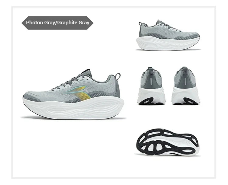 361 Degrees PopBlaze 5 Chaussures de course pour homme - Nouvelles semelles épaisses amortissantes, respirantes et antidérapantes - Baskets de jogging d'extérieur pour homme 672532212