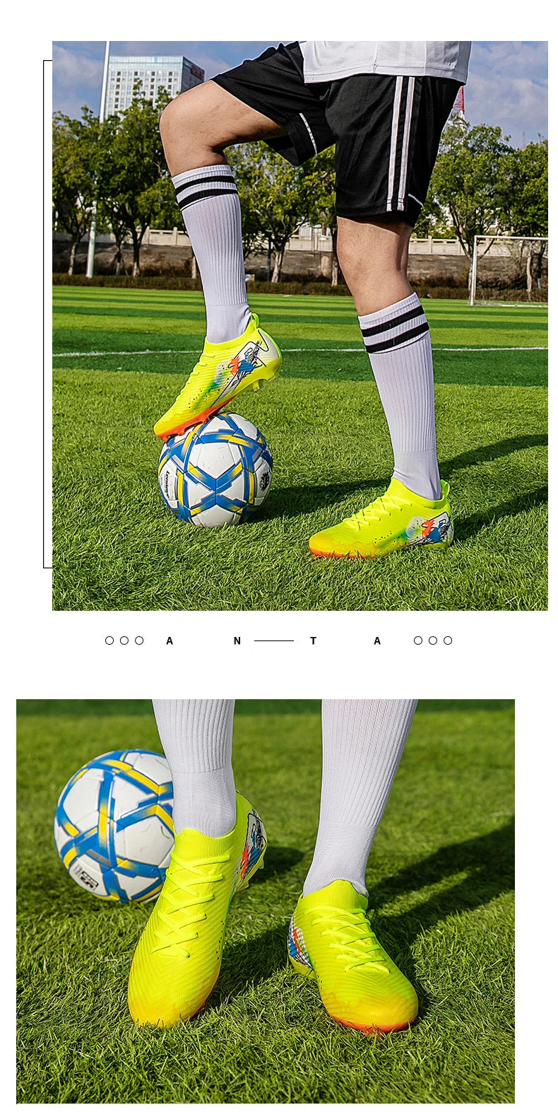 Moški nogometni čevlji za travo, ultralahki, športni, udobni, protizdrsni nogometni čevlji za odrasle, čevlji s špicami za zunanjo uporabo, športni, za futsal, trening in tekmo