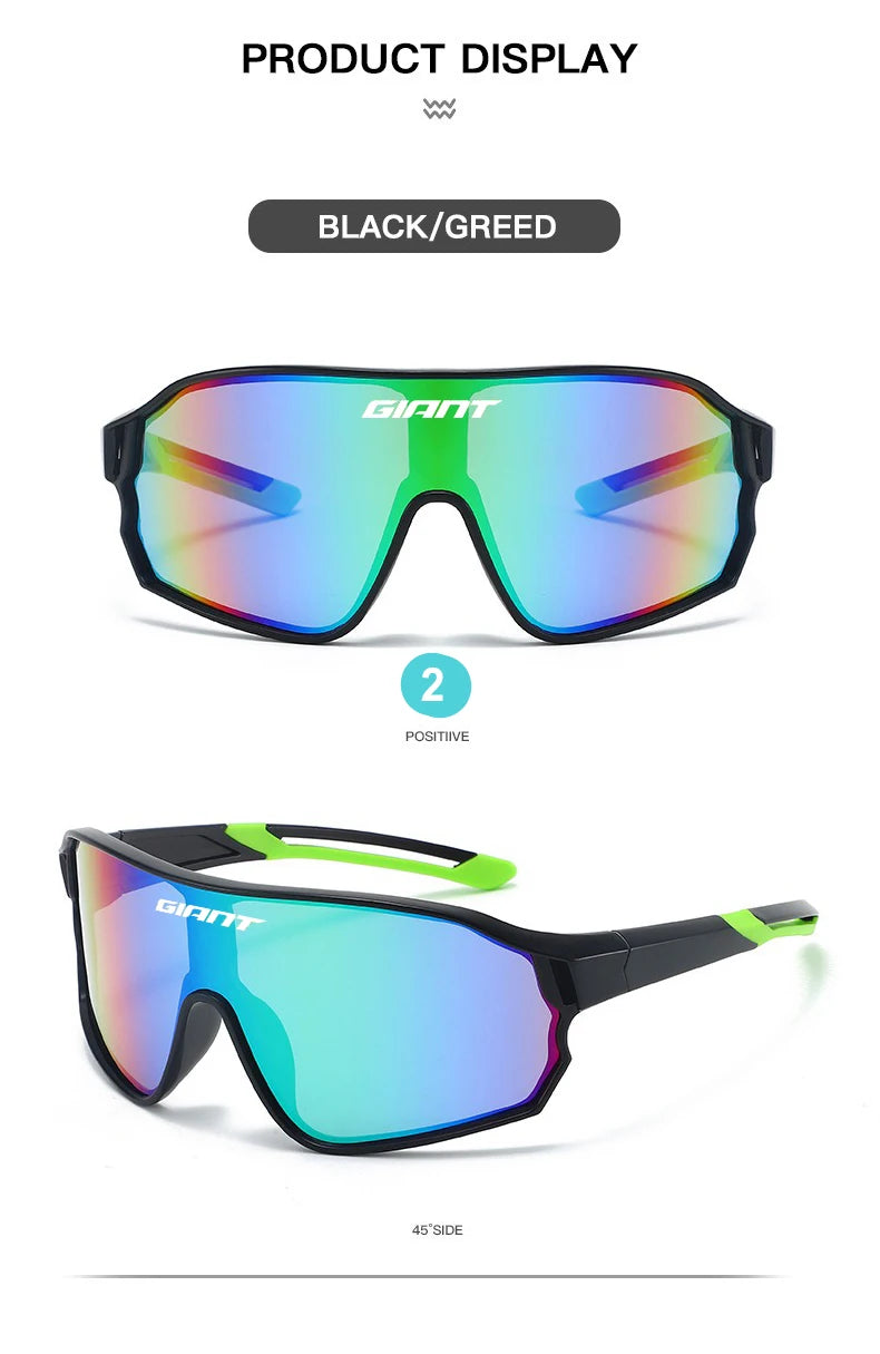 GIANT Cycling Glasses men and women UV400 Anti Fog HD REVO Lenses CE/ANSI Certified Cateye Design MTB/Road Bike