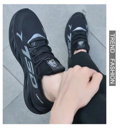 New Summer Mens Breathable Mesh Running Shoes Lightweight Sports Sneakers Trendy Brand