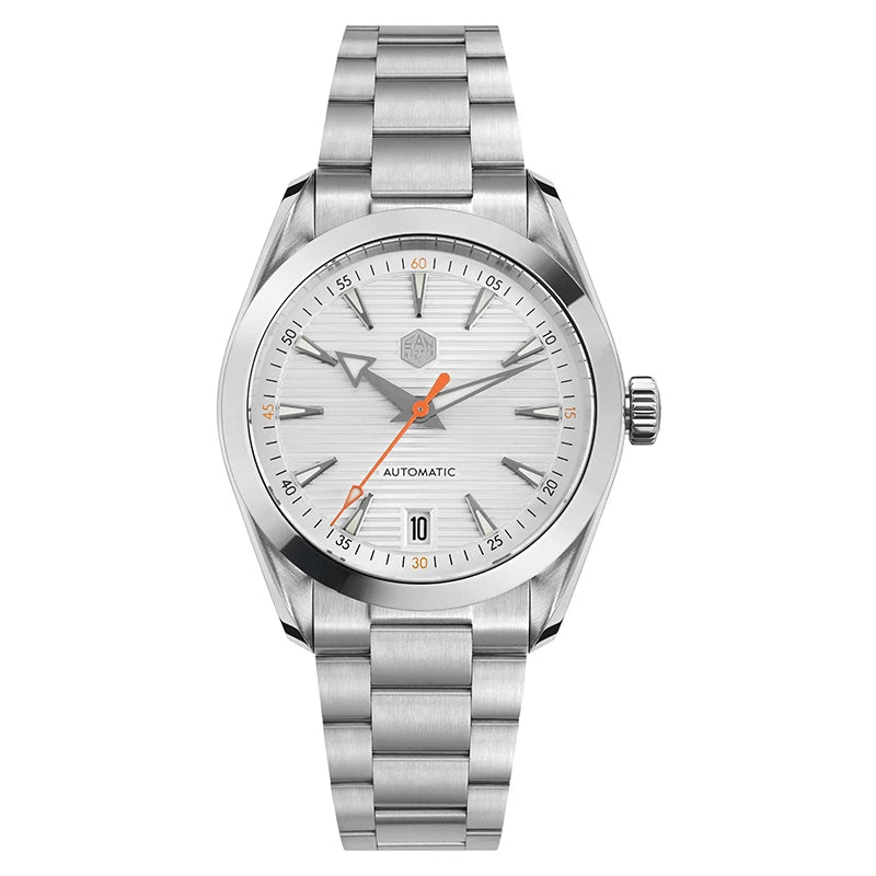 San Martin 38mm Chronometer Men's Watch SN0113W V2 ST2130 Automatic Movement Sapphire BGW9 Luminous Waterproof 100m Watch