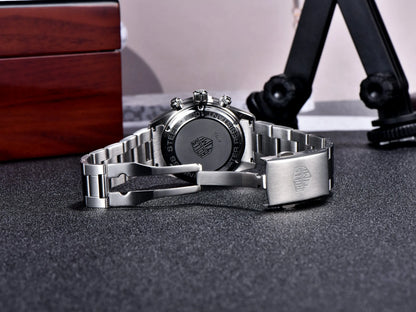 Rossitimi Casual Elegance Men Quartz Watch  Light Luxury Premium Stainless Steel Sapphire Small Three-Pin Luminous Diving Watch