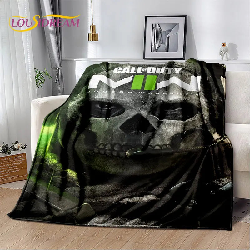 3D COD,Call of Duty Game Gamer Soft Plush Blanket,Flannel Blanket Throw Blanket for Living Room Bedroom Beds Sofa Office Cover