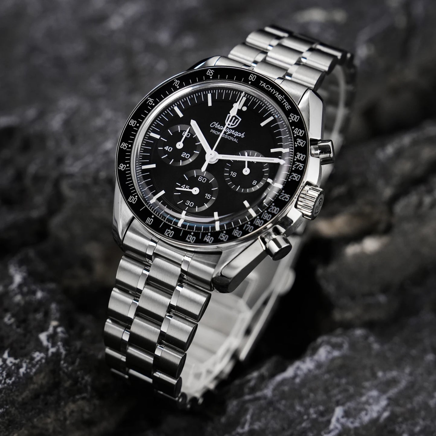 Watchdives New Wd1863 Quartz Men's Watch VK63 Chronograph Bubble Sapphire Waterproof 39Mm Steel Top Brand Luxury Business Watch