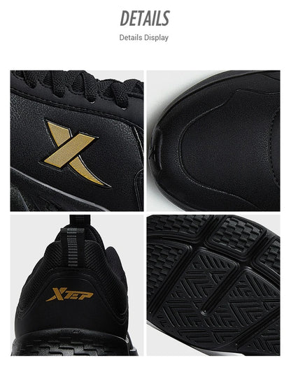 Xtep men's running shoes, lightweight surface training, comfortable breathable jogging stability outdoor shoes, model 879419110032