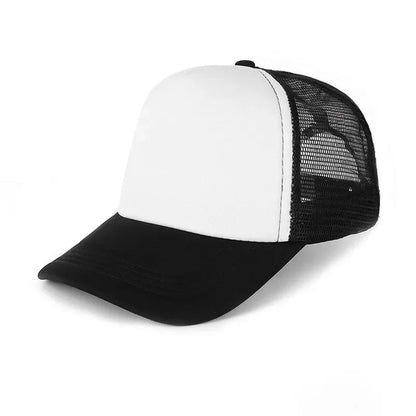 Unisex Cheaper 5 Panel Trucker Hat For Adult Summer Net Baseball Cap Men Women Blank Mesh Adjustable Sun Hat Visor