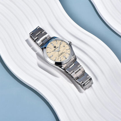 BENYAR best seller 40MM Luxury Mechanical Automatic Watch 316L Stainless Steel Waterproof Calendar Fashion SimpleWatches for Men
