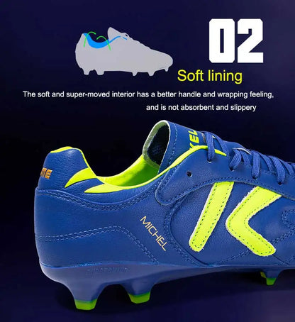 KELME FG nogometni čevlji iz originalne goveje kože, moški profesionalni športni čevlji za travnato igrišče, protizdrsni športni čevlji za trening in nogomet ZX80011018