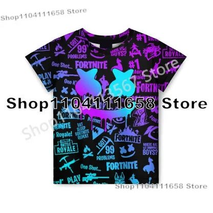 Birthday Gifts 3D Print Banana Peely Team Leader Bear F-Fortnite T Shirt T-shirt Men's Tee Battle Royale Game Summer Tops