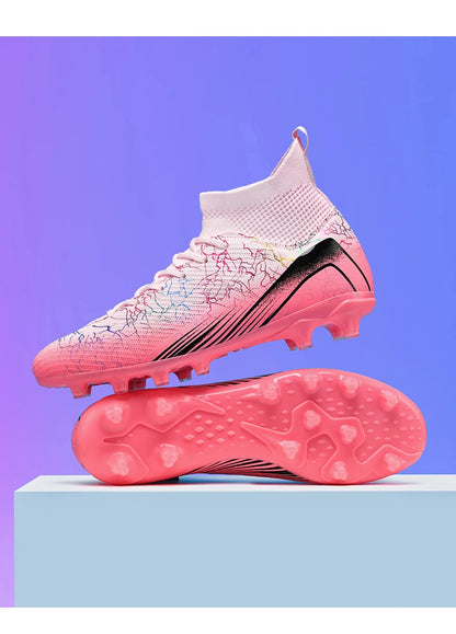 Men Professional Football Shoes Society Cleats Soccer Shoes Original Indoor Football Field Boots Grass Training TF/FG Sneaker