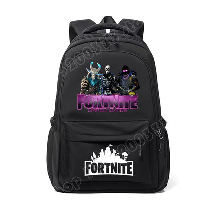 Fortnites Kids Backpack Portable Large Capacity Student Schoolbag Cartoon Printed Shoulder Bag School Supplies for Boys Gift