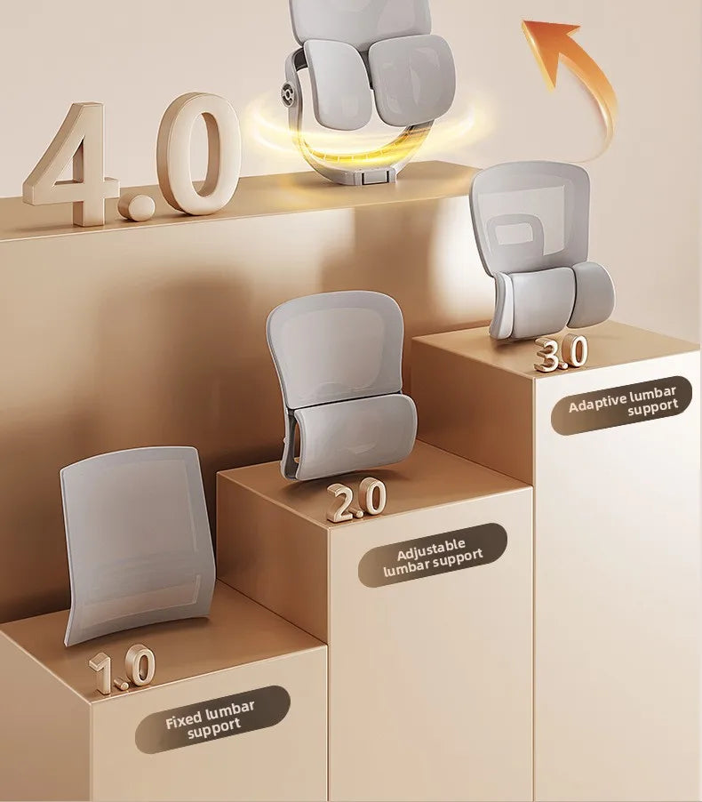 Stable Durable Ergonomic Chair Floating Wing Waist Support Computer Chair Office Chair Back Chair Household E-sports Chair