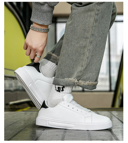 Pantofi bărbați din piele PU, adidași, pantofi casual la modă, pantofi de timp liber pentru bărbați, încălțăminte bărbați, pantofi vulcanizați, pantofi pentru cupluri, pantofi pentru femei