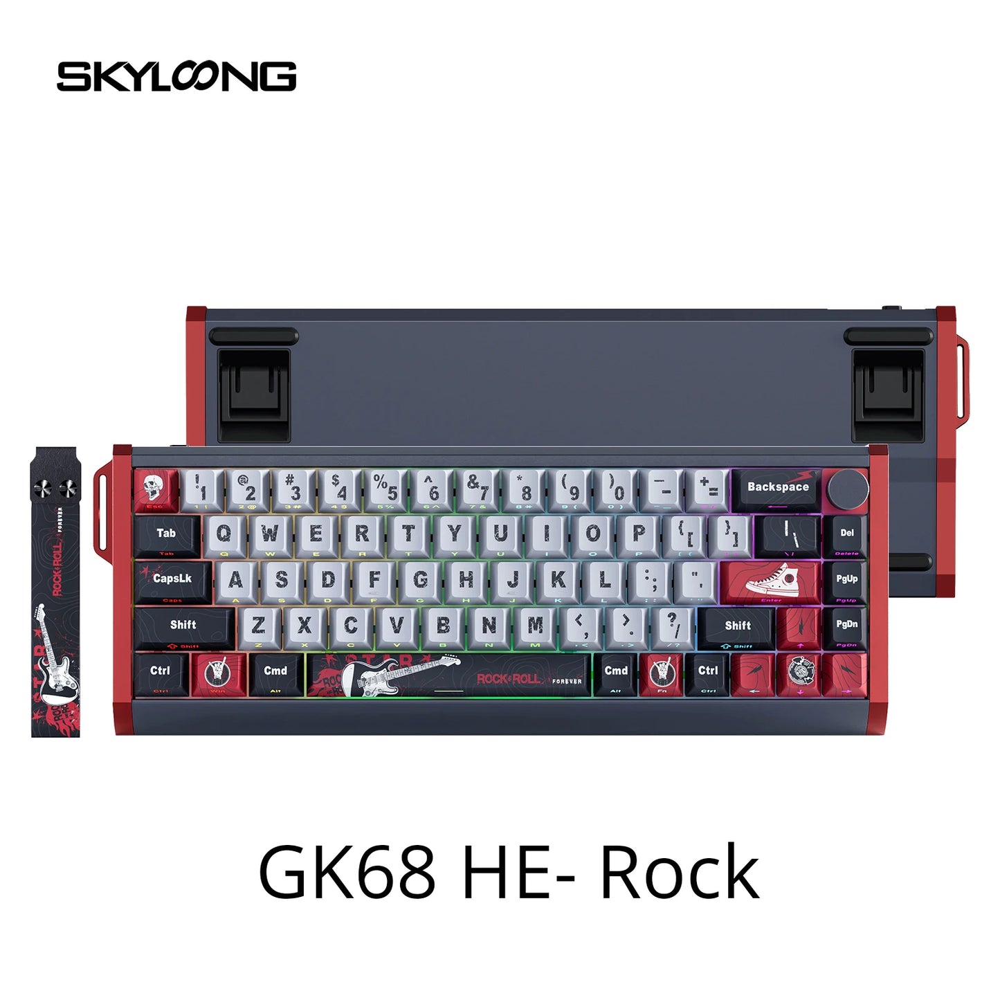 SKYLOONG GK61/GK68 HE Magnetische Tastatur Aluminiumgehäuse 8000hz RT0.01mm Rapid Trigger PBT-Tastenkappen RGB-Hintergrundbeleuchtung kabelgebundene Gaming-Tastatur