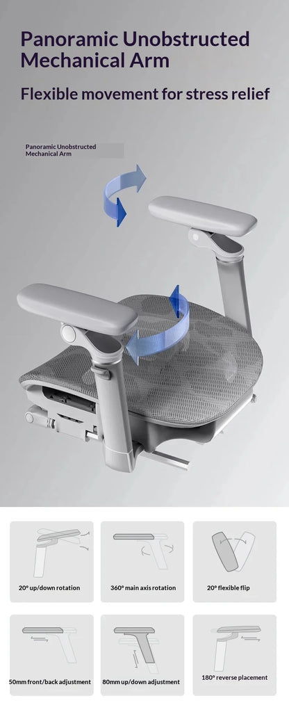 Office Mesh Chair Ergonomic Executive Computer Gaming Furniture Modern Swivel Rolling Adjustable Silla Gaming Ergonomic Chair