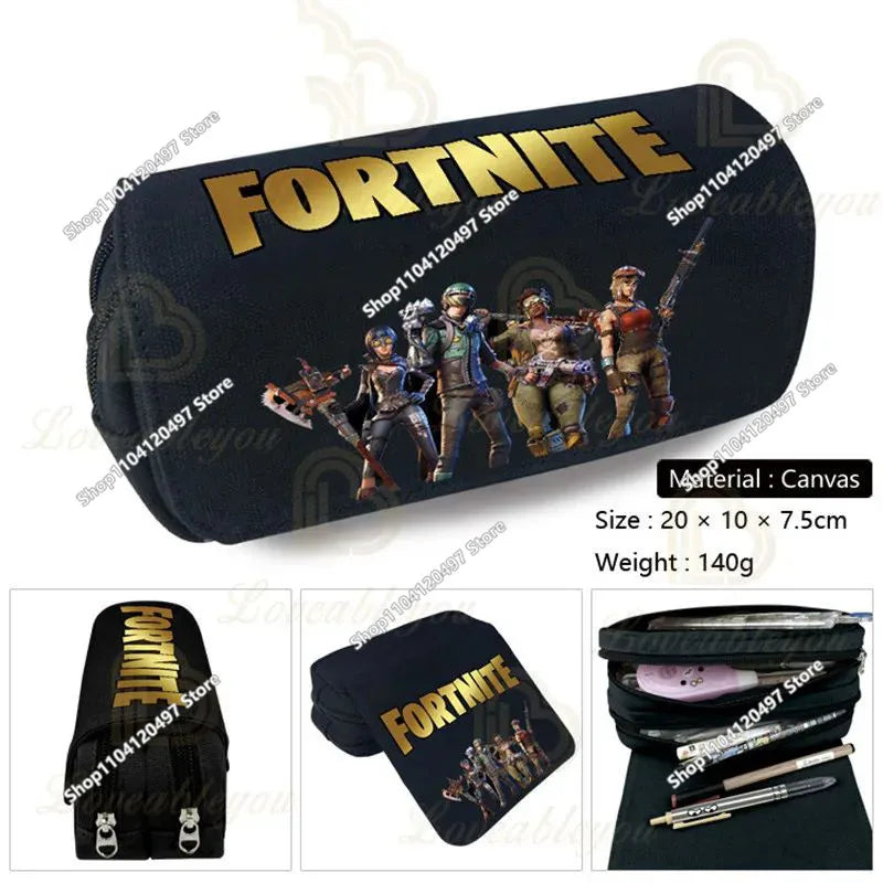 Shooting-Game-Federmäppchen FORTNITED für Jungen, große Kapazität, wasserdichtes Stifteetui, Büro-Schreibwaren, Geschenkspielzeug