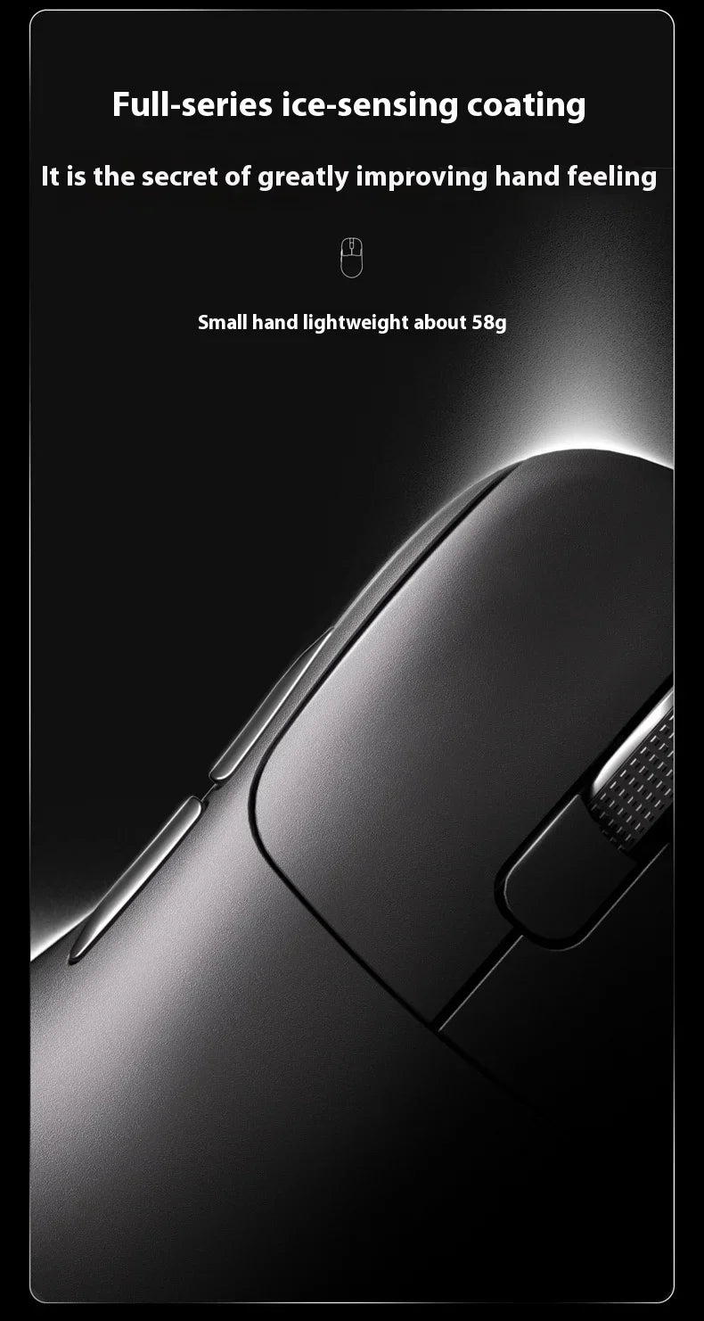 Ratón gaming AJAZZ AJ179 APEX con base de pantalla a color, carga magnética, alta frecuencia de 8000Hz, trimodo (PAW3950), para diestros