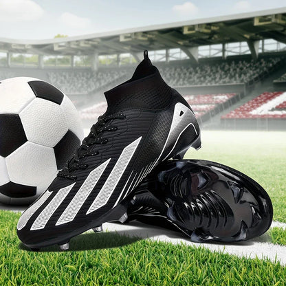 New Men's Football Boots Cleats Boys Ultralight Sport Soccer Shoes Adult Professional Non-Slip Comfortable Training Match Grass