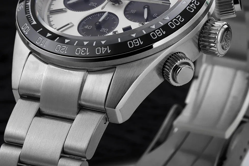 Tactical Frog Quartz Watch VS75 Solar Chronograph Sapphire 200m Waterproof Luxury Watch Luminous Quartz Movement 41mm Mens Watch