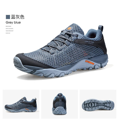 HUMTTO Scarpe da trekking da uomo traspiranti per sport all'aria aperta, scarpe da arrampicata, scarpe da caccia da donna, scarpe da trekking, sneakers, stivaletti, scarpe tattiche