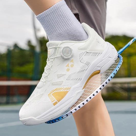 Badminton Shoes Men Training Sports Shoes Indoor and Outdoor Anti-Slip Wear-Resistant Mesh Breathable Table Tennis Tennis Shoes