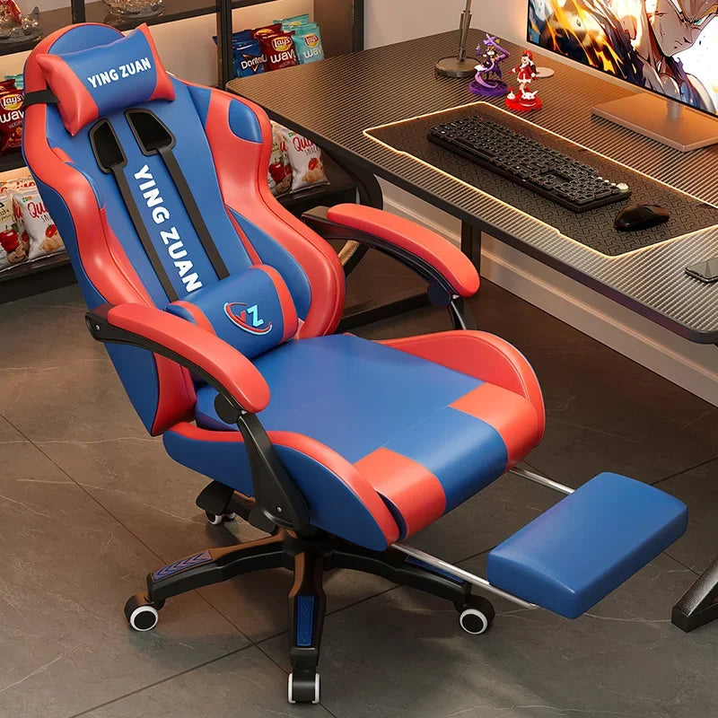 AOLIVIYA Modern Light Ergonomic Gaming Computer Chair Reclining For College Students Men Dormitory Home Office Study Room Seat